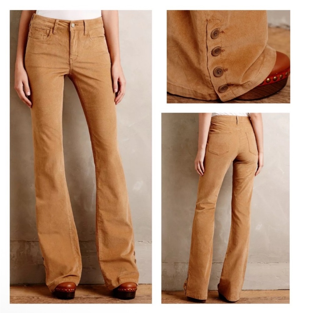 ANTHROPOLOGIE Pilcro Stet Flare Corduroy Pants Size 25